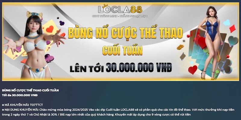 Khuyến Mãi Locla88 Cùng Hoàn Trả Khủng Cho Hội Viên Mới 7 Chương trình khuyến mãi hấp dẫn
